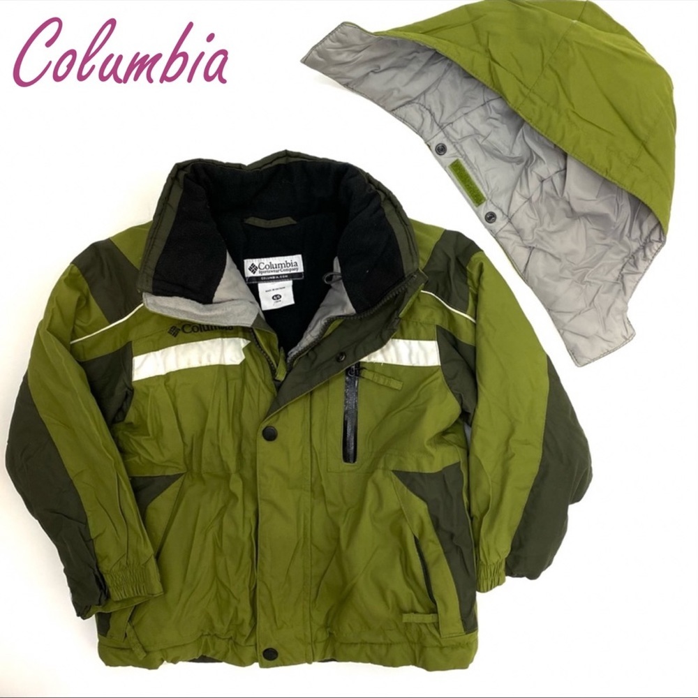 Columbia youth boys Green winter ski jacket